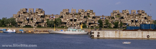 Habitat 67 from across Canal Lachine