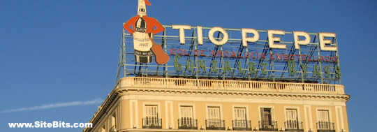 The Tío Pepe Sign during the day