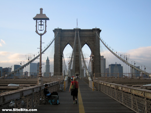 Brooklyn Bridge: Looking toward Manhattan