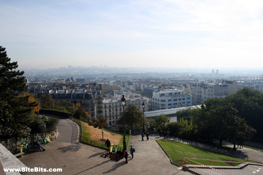 Panorama of Paris from Montmartre