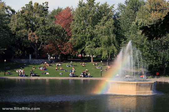 Fountain in Park Lafontaine