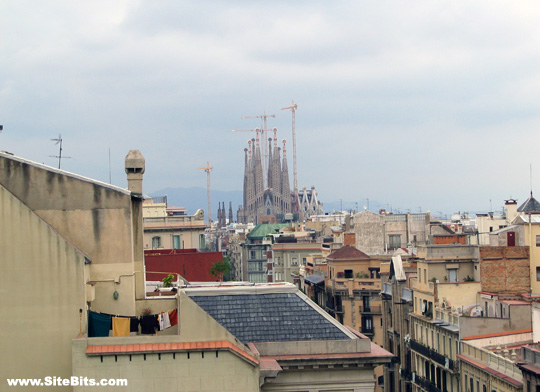 Sagrada Familia on a Rainy Day