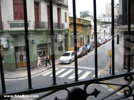 San Telmo. View from restaurant window