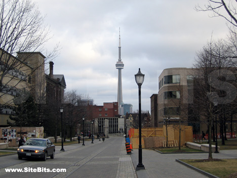 CN Tower view from UT Campus