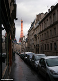Eiffel Tower from Rue de l'Admiral Hamelin
