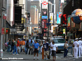 Pedestrians in Time Square