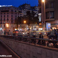 Barcelona, Spain: Parked Bikes at night(thumb)